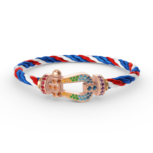 ??Loco?¡¥FORCE LARGE HORSESHOE  COLORED DIAMOND BRACELET ROSE GOLD