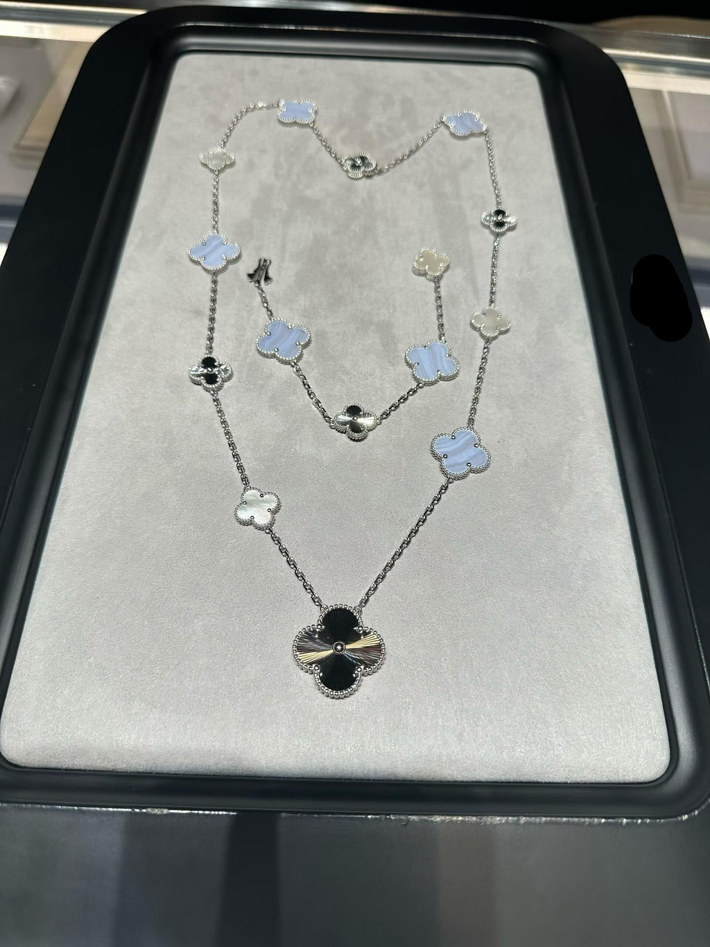 [??Loco?¡¥] 25 NEW CLOVER 15 MOTIFS PURPLE CHALCEDONY
