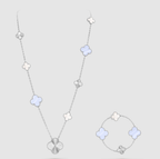 [??Loco?¡¥] 25 NEW CLOVER 15 MOTIFS PURPLE CHALCEDONY