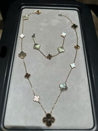 [??Loco?¡¥] 25 NEW CLOVER 15 MOTIFS GRAY MOTHER-OF-PEARL