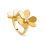 ??Loco?¡¥CLOVER COMOS GOLD DIAMOND RING