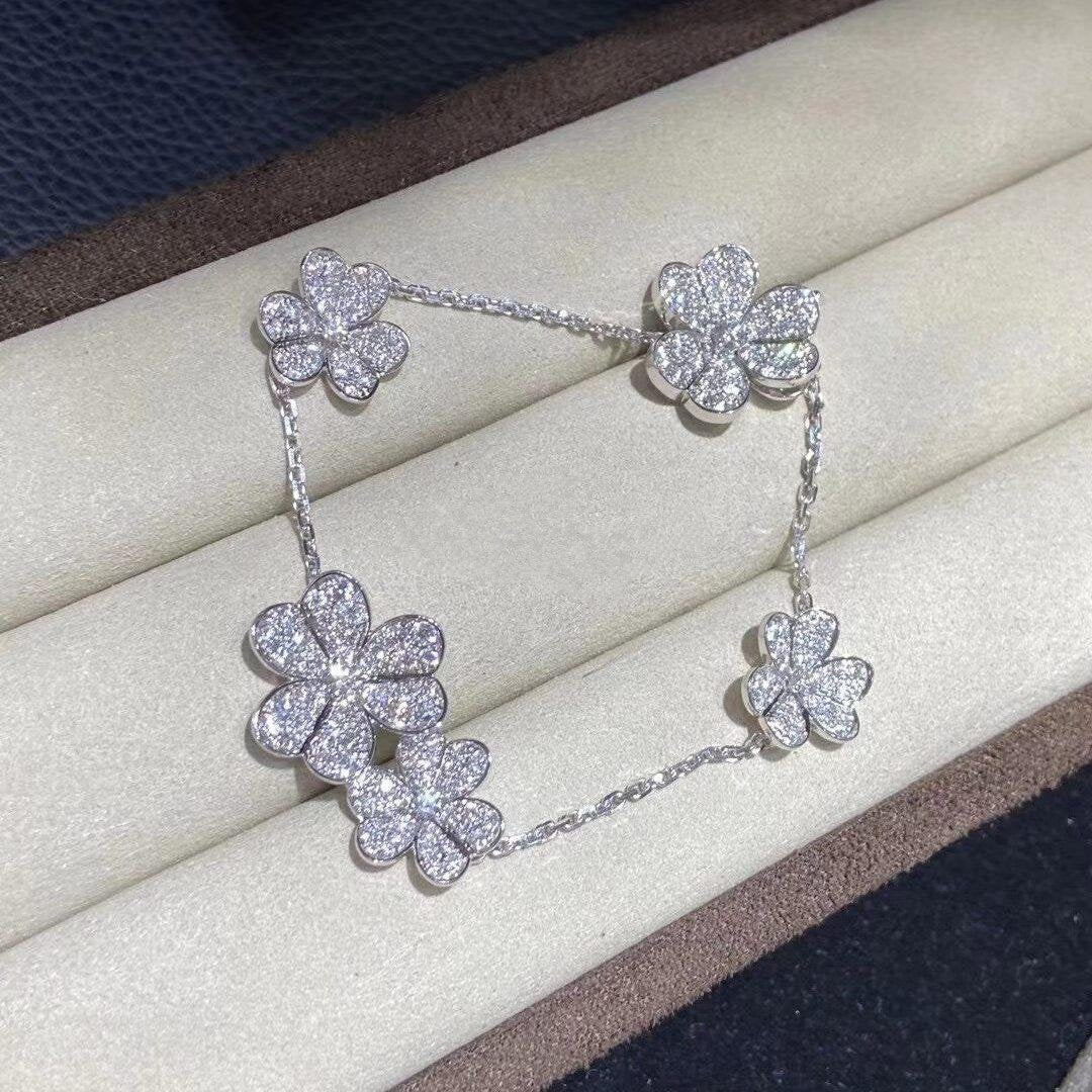 ??Loco?¡¥FRIVOLE SILVER 5 FLOWERS BRACELET