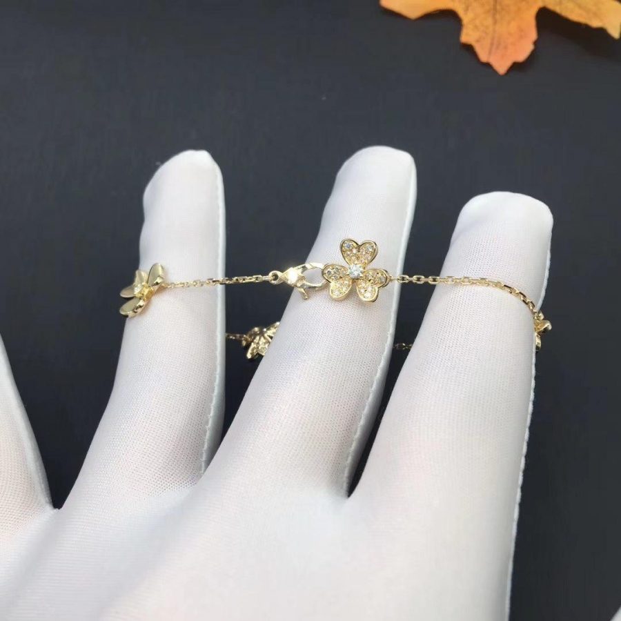 ??Loco?¡¥FRIVOLE GOLD 5 FLOWERS BRACELET
