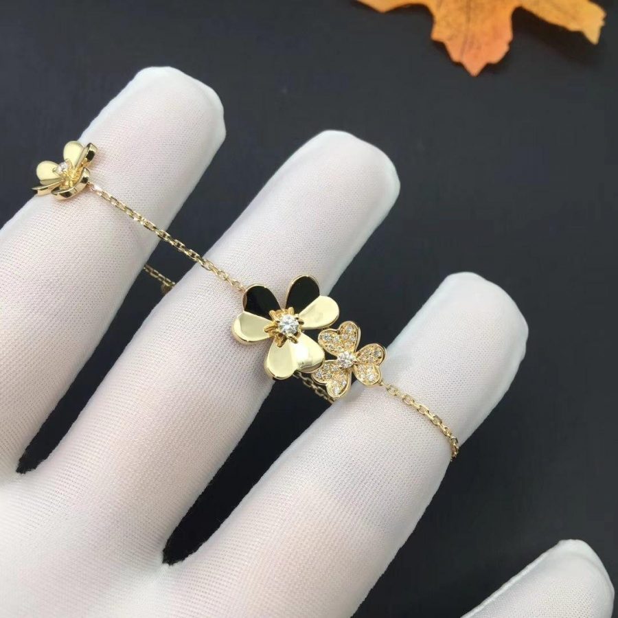 ??Loco?¡¥FRIVOLE GOLD 5 FLOWERS BRACELET