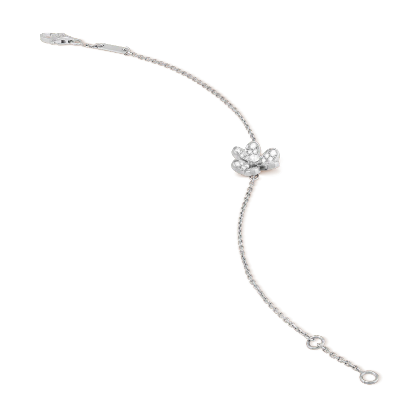 ??Loco?¡¥FRIVOLE SILVER FLOWER DIAMOND BRACELET