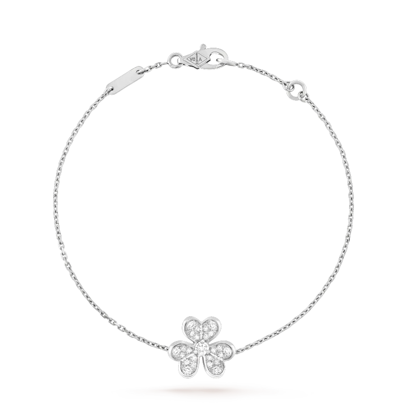 ??Loco?¡¥FRIVOLE SILVER FLOWER DIAMOND BRACELET