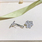 ??Loco?¡¥FRIVOLE SILVER FLOWER DIAMOND EARRINGS
