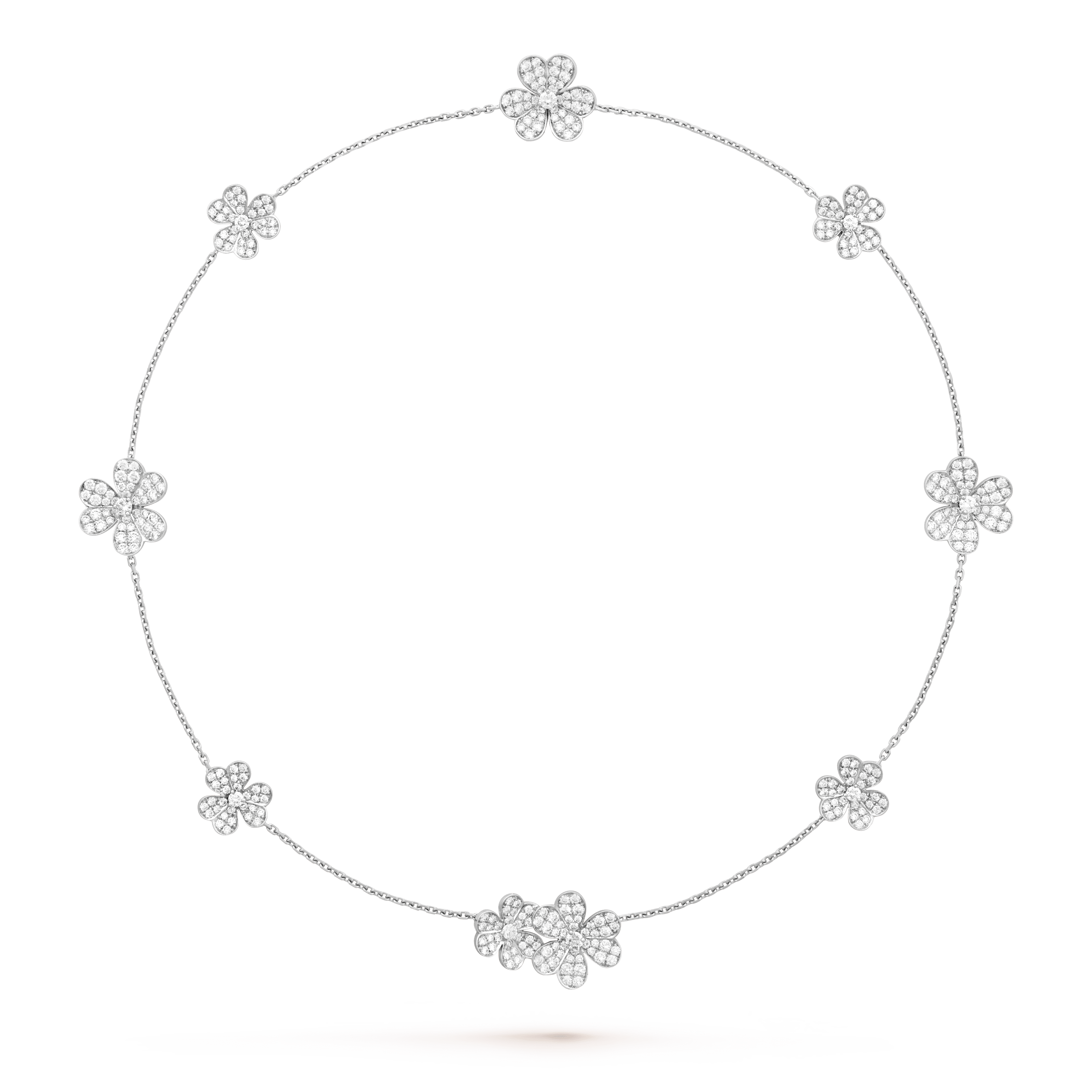 ??Loco?¡¥FRIVOLE SILVER 9 FLOWERS NECKLACE