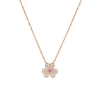 ??Loco?¡¥FRIVOLE ROSE GOLD FLOWER DIAMOND NECKLACE
