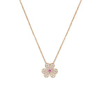 ??Loco?¡¥FRIVOLE ROSE GOLD FLOWER DIAMOND NECKLACE