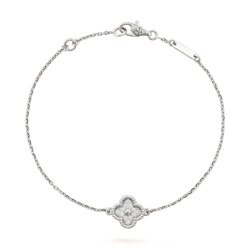 ??Loco?¡¥CLOVER  SINGLE FLOWER BRACELET SILVER