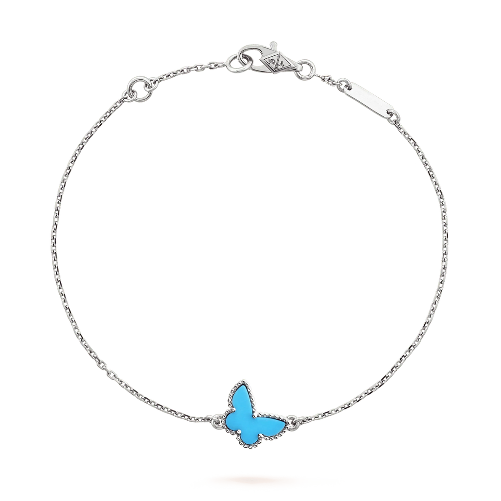 ??Loco?¡¥BUTTERFLY TURQUOISE BUTTERFLY BRACELET SILVER