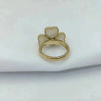 ??Loco?¡¥SWEET CLOVER WHITE MOP RING