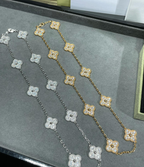 [??Loco?¡¥]CLOVER 10 MOTIFS FULL DIAMOND NECKLACE