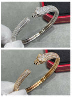 ??Loco?¡¥PANTHERE FULL DIAMOND OPEN BRACELET