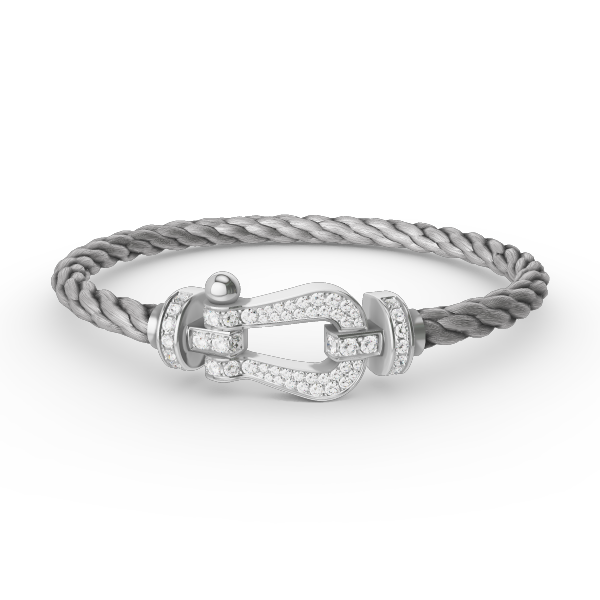 ??Loco?¡¥FORCE LARGE HORSESHOE FULL DIAMOND BRACELET SILVER