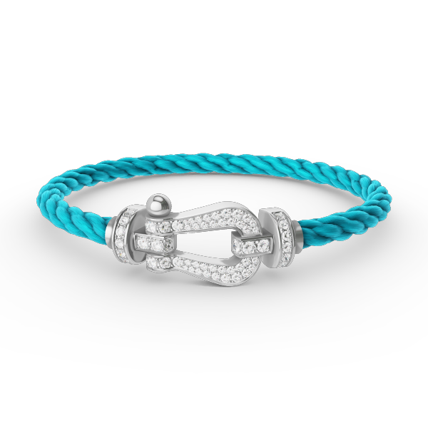 ??Loco?¡¥FORCE LARGE HORSESHOE FULL DIAMOND BRACELET SILVER