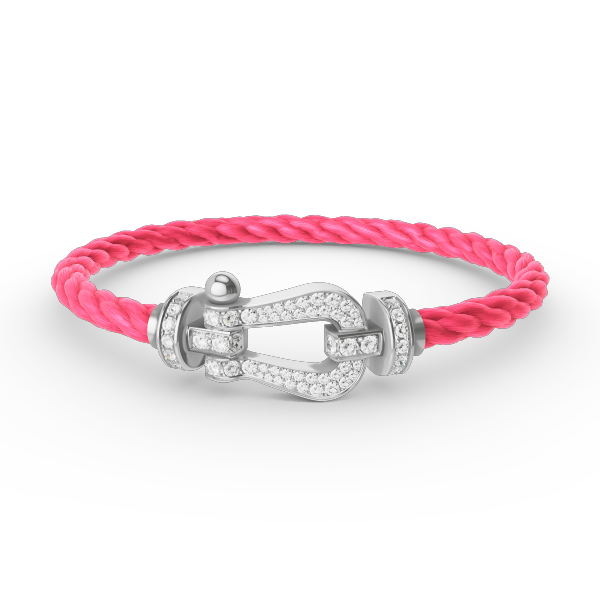 ??Loco?¡¥FORCE LARGE HORSESHOE FULL DIAMOND BRACELET SILVER