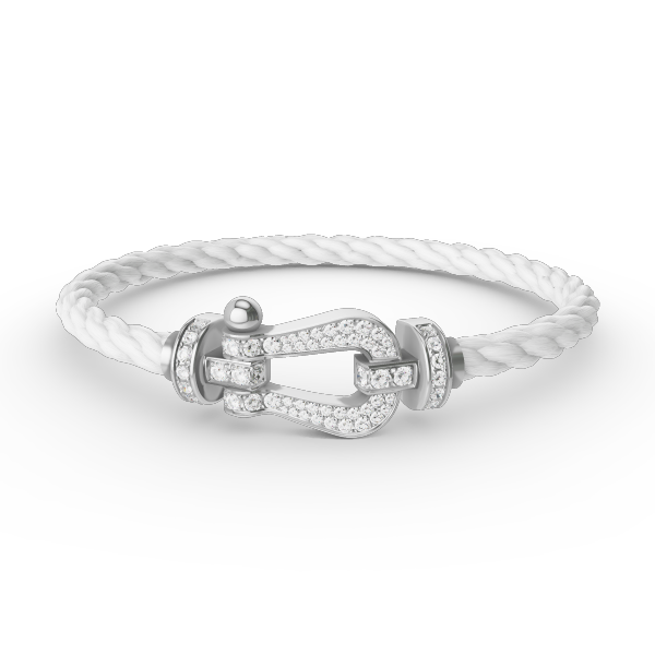 ??Loco?¡¥FORCE LARGE HORSESHOE FULL DIAMOND BRACELET SILVER
