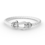 ??Loco?¡¥FORCE LARGE HORSESHOE FULL DIAMOND BRACELET SILVER