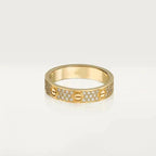 ??Loco?¡¥LOVE RING 3.6MM DIAMOND PAVED