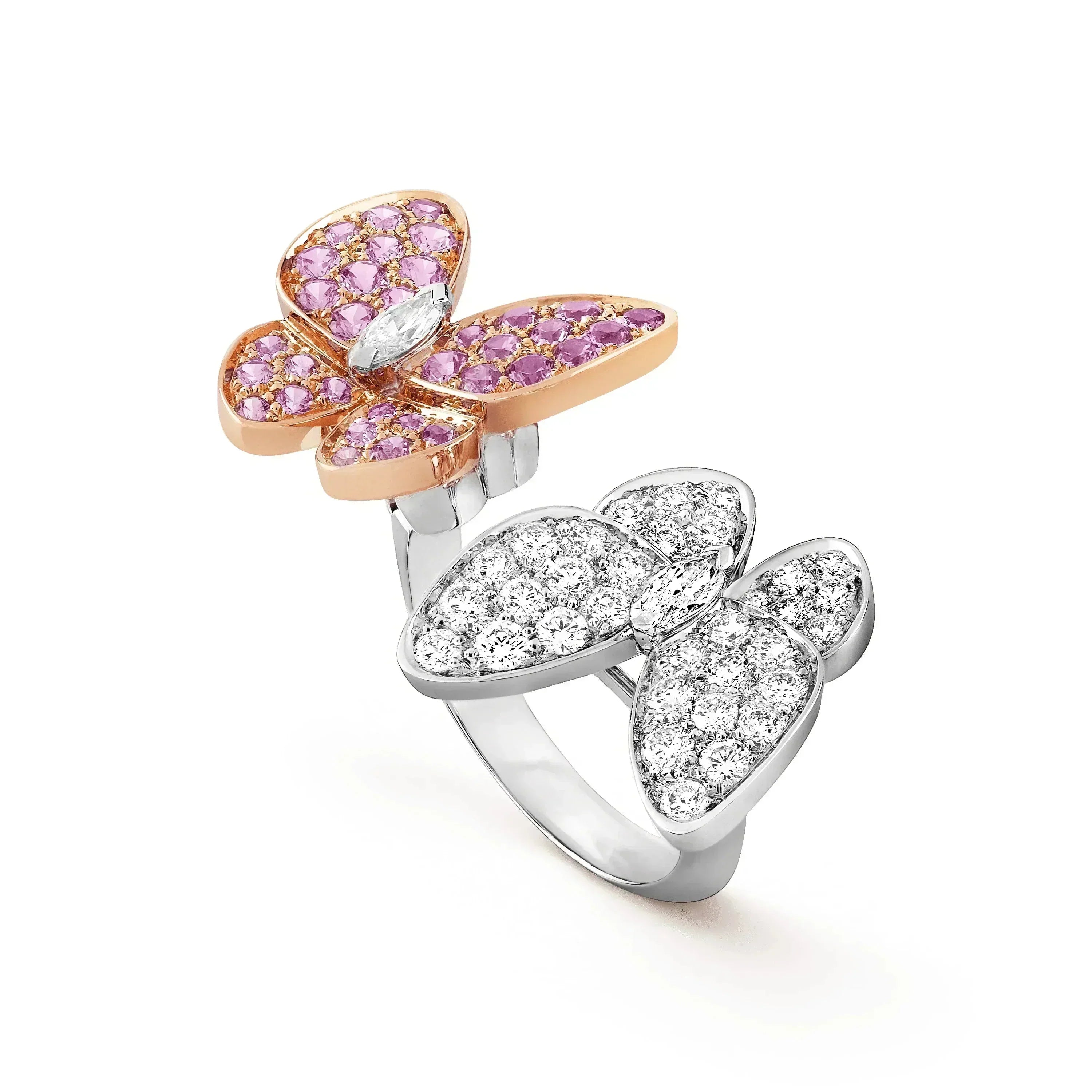 ??Loco?¡¥TWIN BUTTERFLY DIAMOND RING